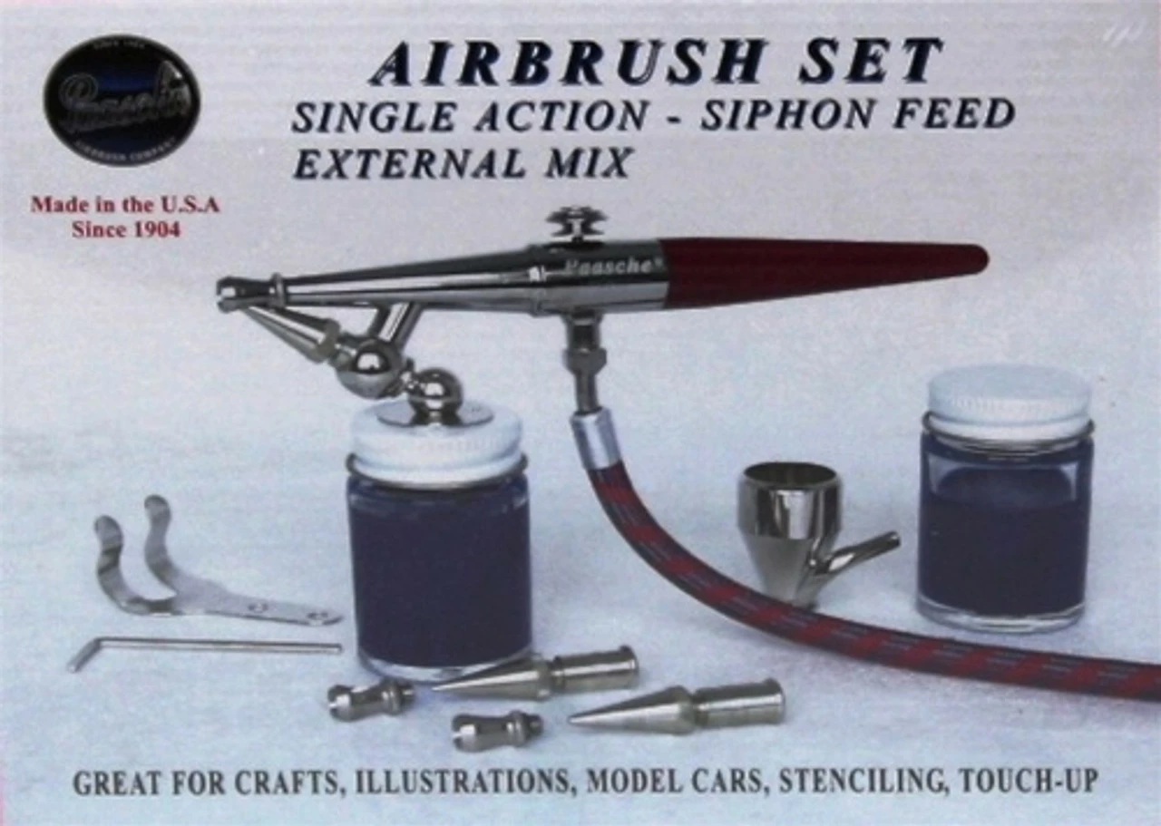 PASHSET PAASCHE SINGLE ACTION AIRBRUSH SET