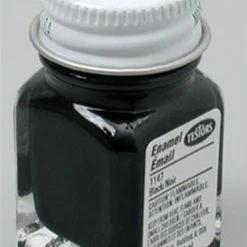 TES1147 Testors Black 1/4 Oz