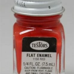 TES1150 Testors Flat Red 1/4 Oz