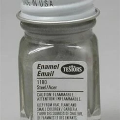 TES1180 Testors Flat Steel 1/4 Oz