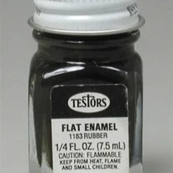TES1183 Testors Flat Rubber 1/4 Oz