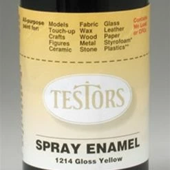 TES1214T Testors Spray Yellow 3 Oz.