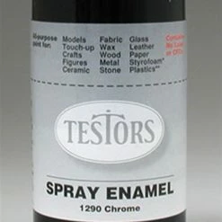 TES1290 Testors Spray Chrome 3 Oz