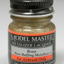TES1417 Testors Model Master Brass No Buff Metallic 1/2 Oz
