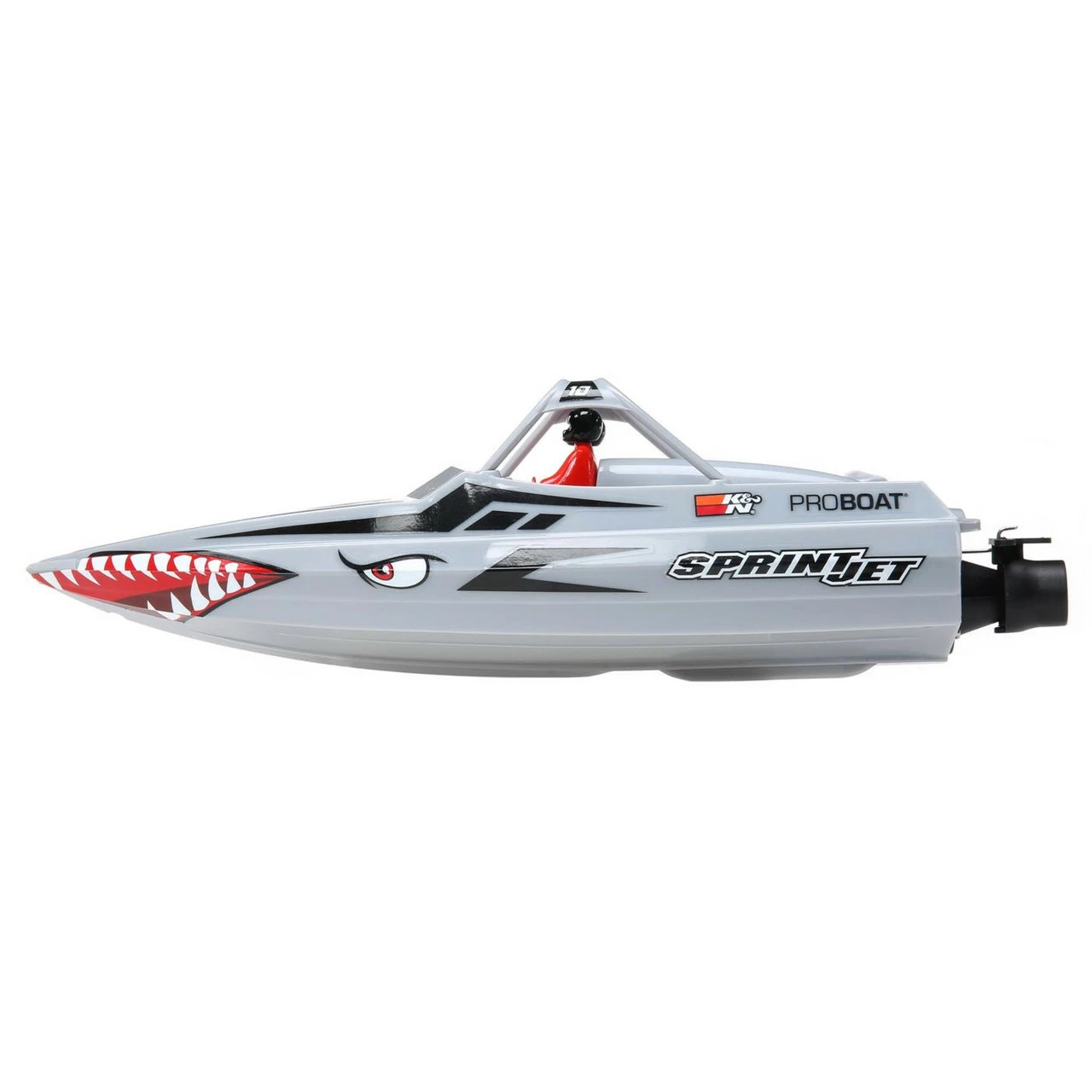 PRB08045T1 Pro Boat Sprintjet 9 Inch Self-Righting RTR Electric Jet Boat (Silver) - Image 7