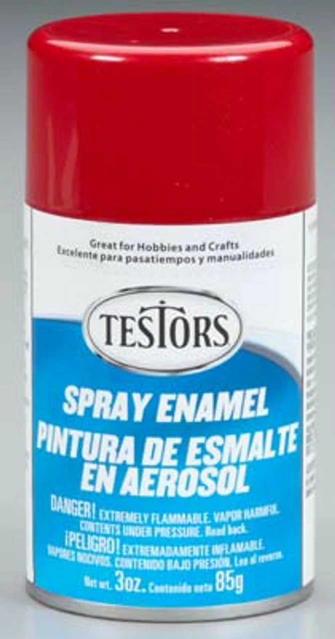 TES1629 Testors Spray Custom Red Metalic Flake 3 Oz