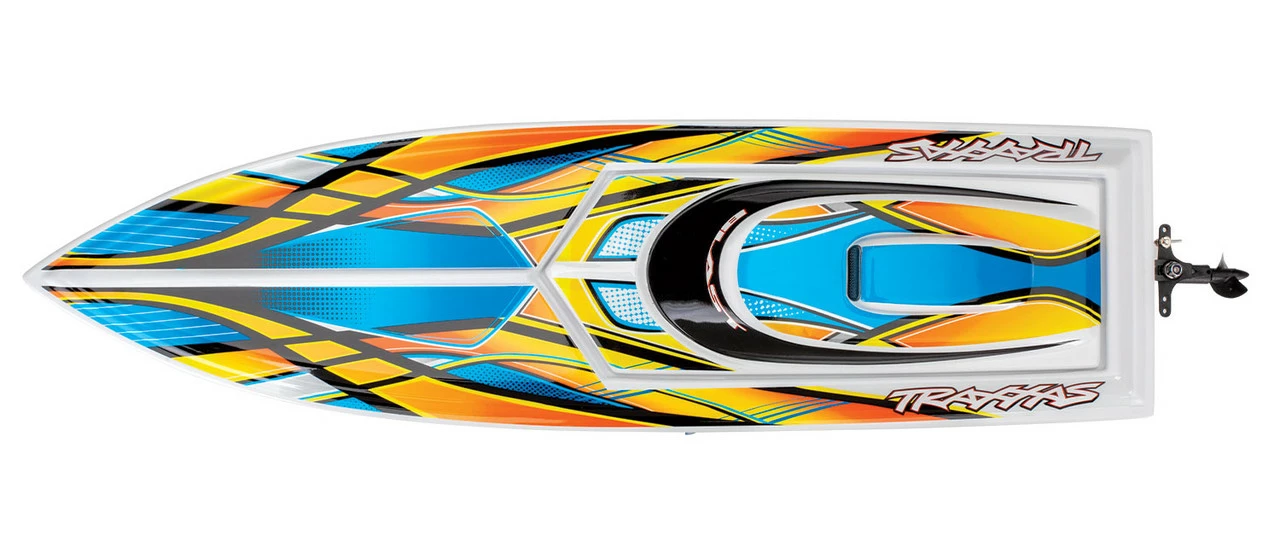TRA38104-1ORG TRAXXAS Blast 24" High Performance RTR Race Boat - Orange - Image 2