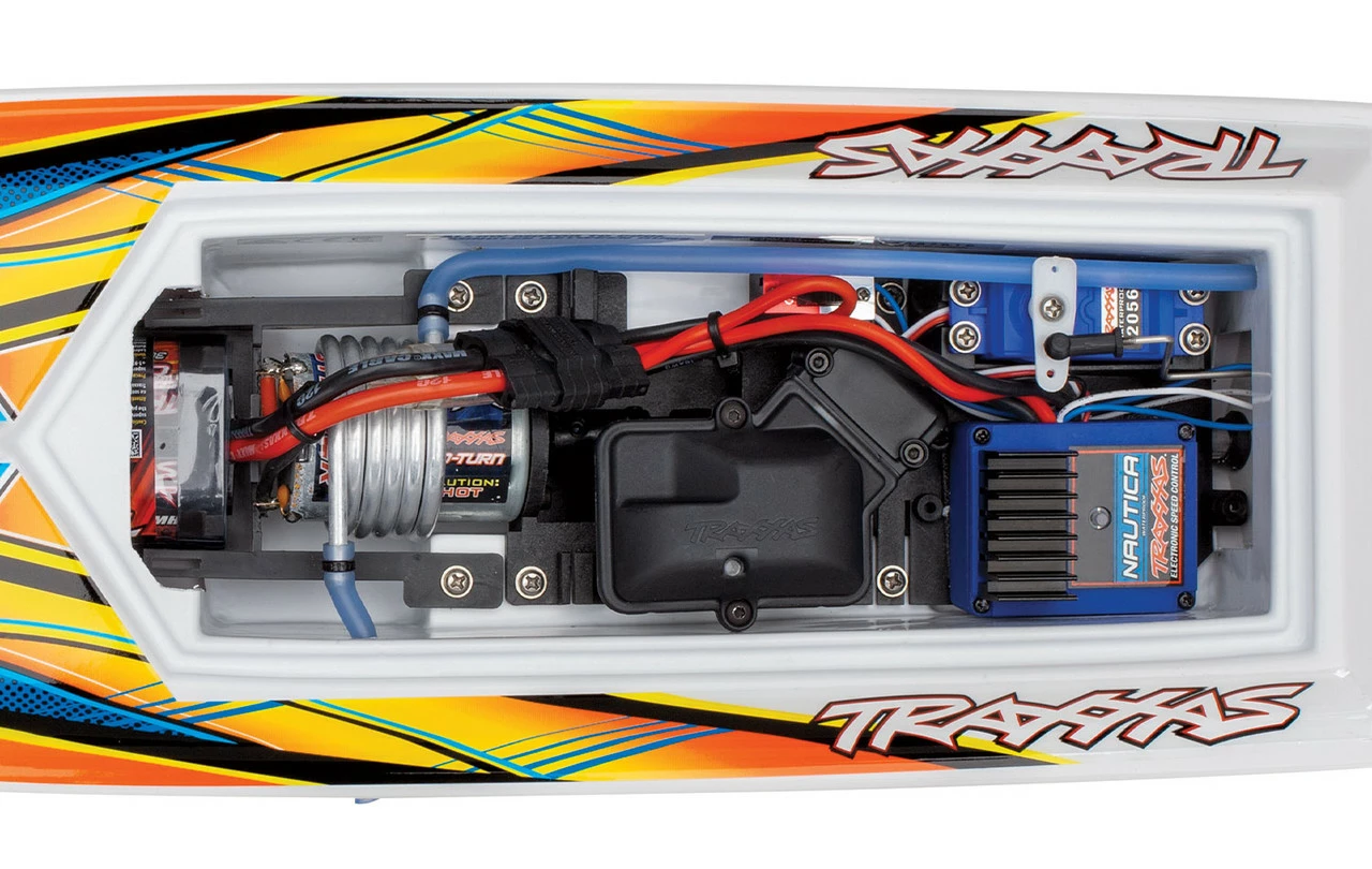 TRA38104-1ORG TRAXXAS Blast 24" High Performance RTR Race Boat - Orange - Image 3
