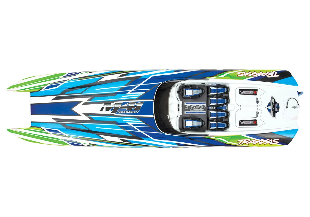 TRA57046-4GRNX TRAXXAS M-41 Catamaran RTR TQI - Green X - Image 4
