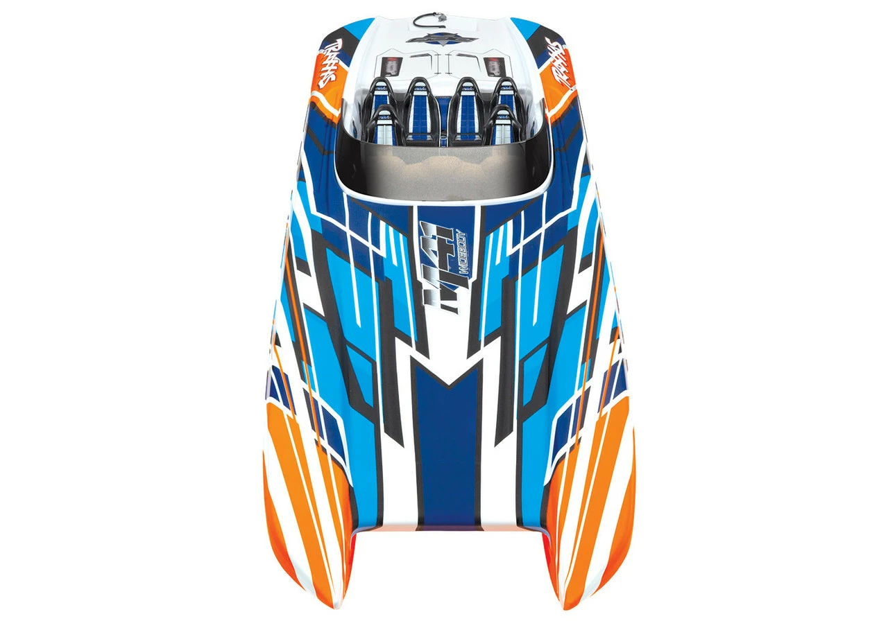 TRA57046-4OR TRAXXAS M-41 CATAMARAN RTR TQI ORANGE - Image 6
