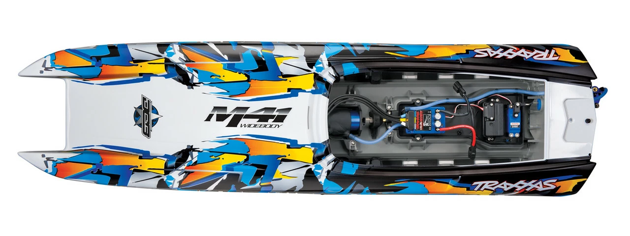 TRA57046-4OR TRAXXAS M-41 CATAMARAN RTR TQI ORANGE - Image 7
