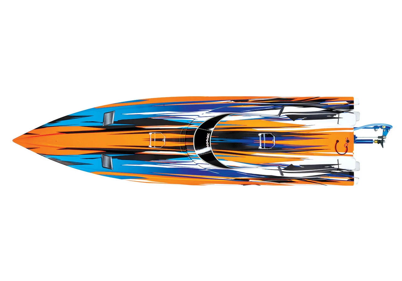 TRA57076-4ORG Traxxas Spartan Brushelss TSM TQI RTR Boat - Orange - Image 3