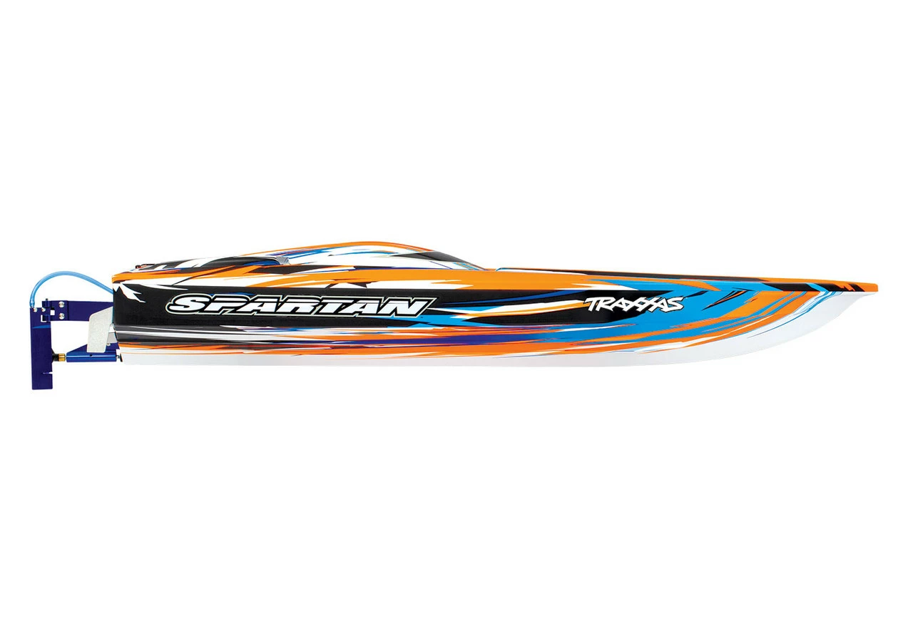 TRA57076-4ORG Traxxas Spartan Brushelss TSM TQI RTR Boat - Orange - Image 2