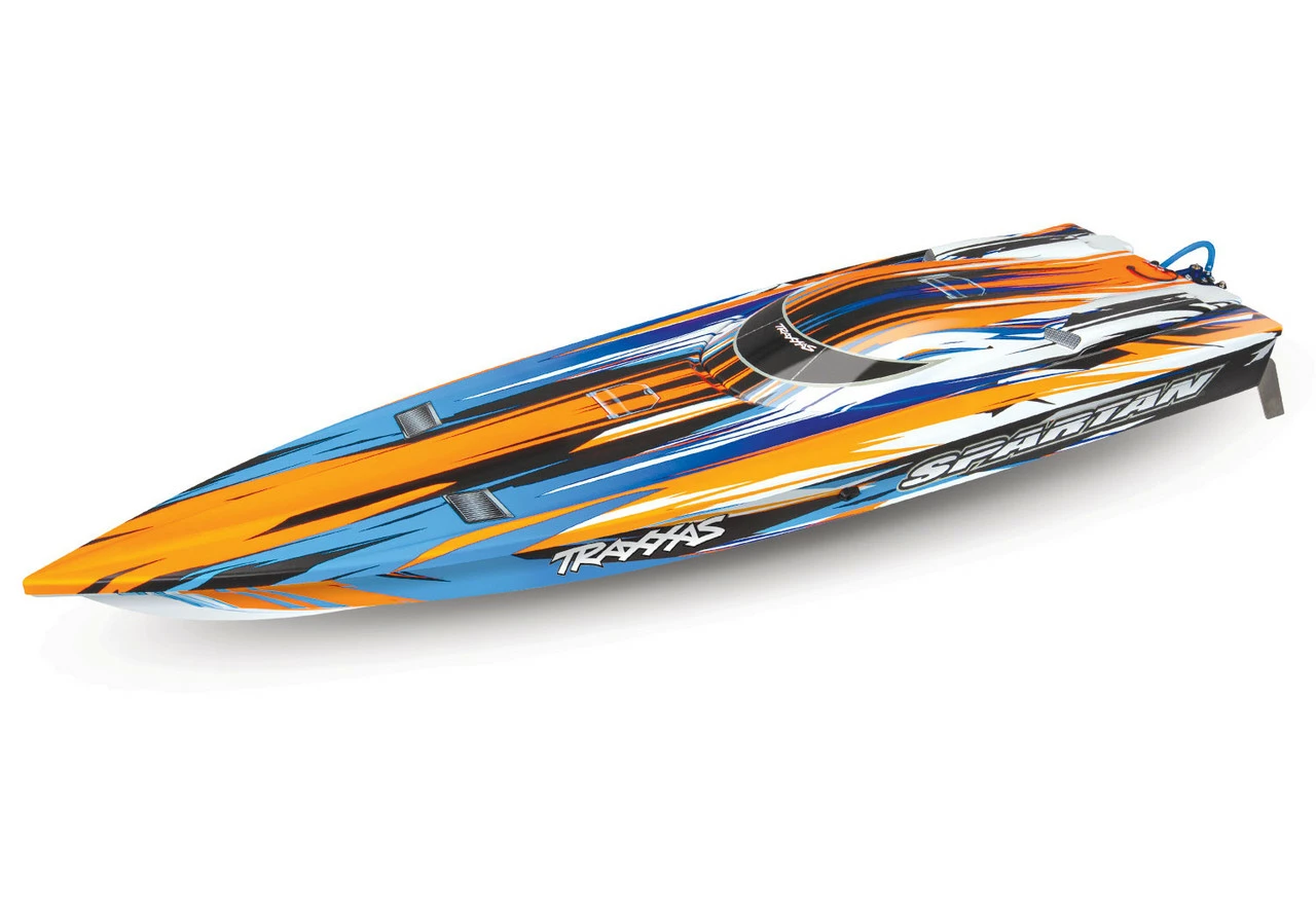 TRA57076-4ORG Traxxas Spartan Brushelss TSM TQI RTR Boat - Orange